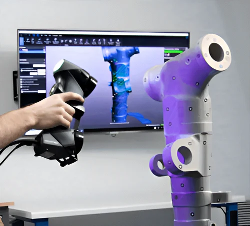 3D scanning a metal component for reverse engineering